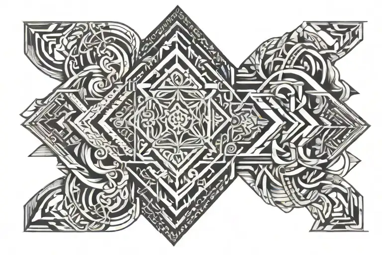 inner bicep tribal  style tattoo tattoo design idea