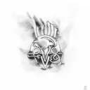 afc wimbledon pheonix tattoo design idea