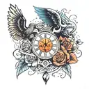 past present future tattoo design idea