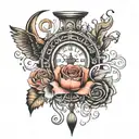 past present future tattoo design idea