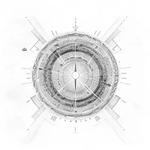 A celestial map of the universe with pharmacy symbols incorporated tattoo design idea