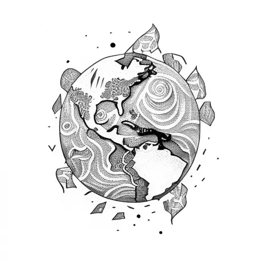 Mother Earth tattoo design idea