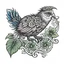 Scottish kiwi tattoo design idea