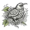 Scottish kiwi tattoo design idea