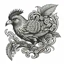 Scottish kiwi tattoo design idea