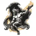 prometheus giving fire tattoo design idea