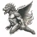 Prometheus bringing fire to mankind  tattoo design idea