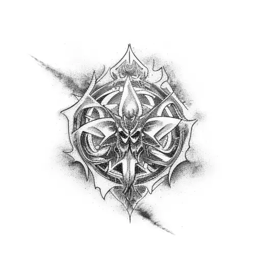 Chaos, forearm sleeve tattoo design idea