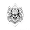 Chaos, forearm sleeve tattoo design idea