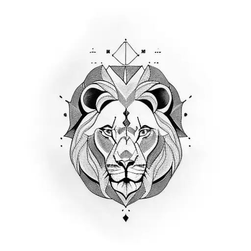 The lion and the lamb  tattoo design idea