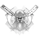 A valkirie holding an axe with a nordic runes above your head tattoo design idea