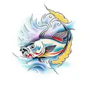 carp tattoo design idea