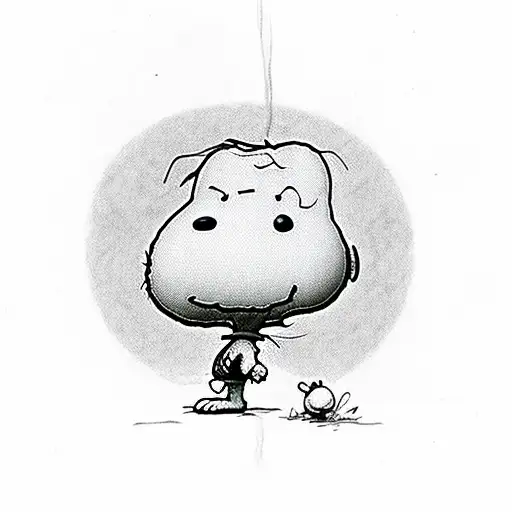 snoopy Charlie Brown  tattoo design idea