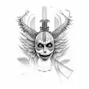 beetlejuice  tattoo design idea