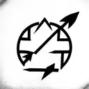 Arrow with SIC PARVIS MAGNA  tattoo design idea