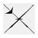 Arrow with SIC PARVIS MAGNA  tattoo design idea