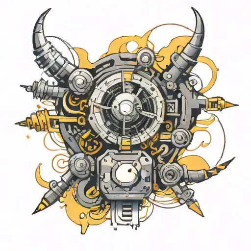 electrical circuit tattoo design idea