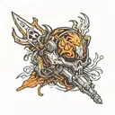 motorcycle gear shift knob  tattoo design idea