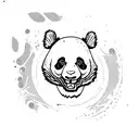 panda tattoo design idea