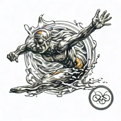 olympics,swimming tattoo design idea