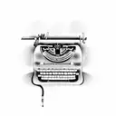 An old typewriter font spelling out a powerful mental health quote tattoo design idea