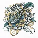 Avani tattoo design idea