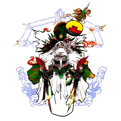 A tattoo combining the imagery of Santa Muerte and Brazil, incorporating elements of both cultures in a unique design tattoo design idea