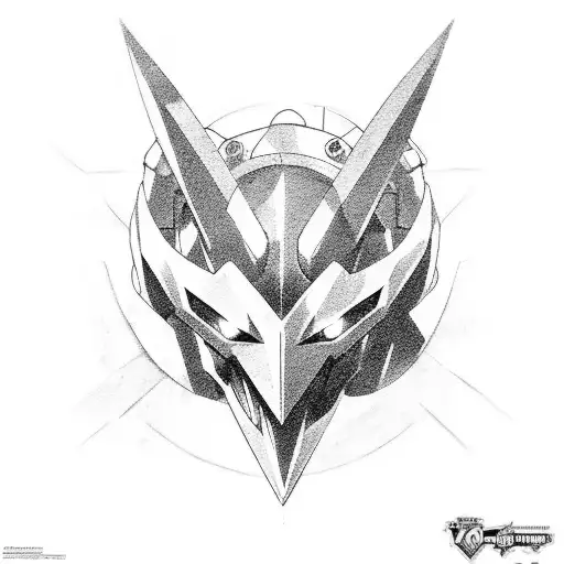 chave broca gurren lagann tattoo design idea