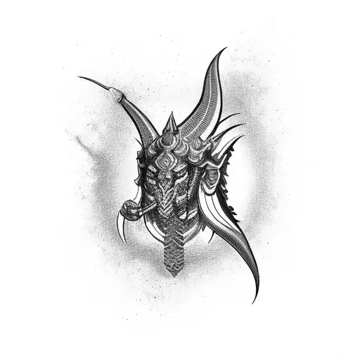 Trishul with the name rudra tattoo design idea