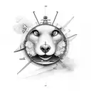 Biplane tattoo design idea