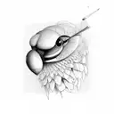 Biplane tattoo design idea