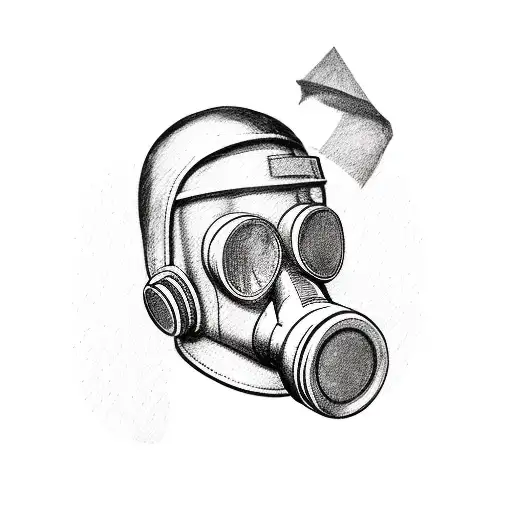 Latex Gasmask tattoo design idea