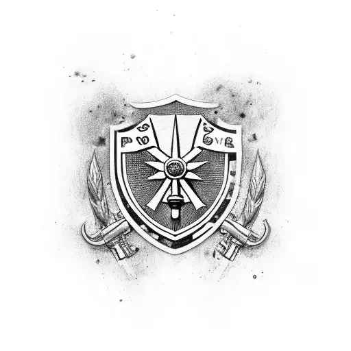 POW MIA logo with a Ruger .44 Magnum revolver and an M16 bayonnet tattoo design idea