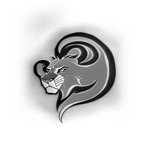 the lion king logo tattoo design idea