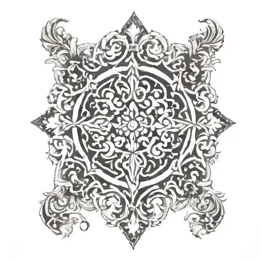 Slavic pattern, solstice tattoo design idea