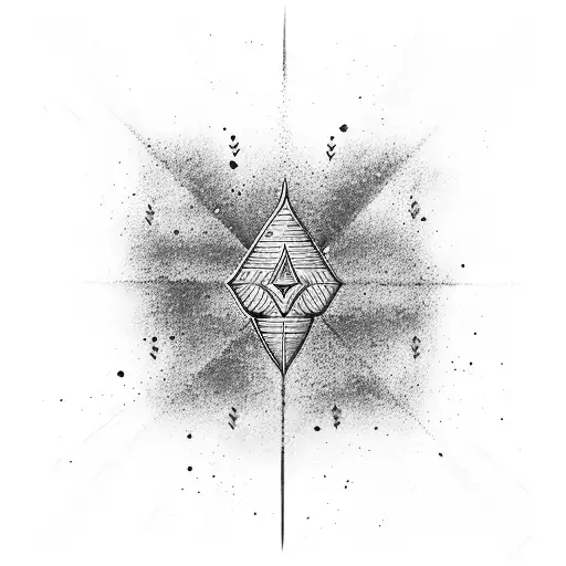 chakra arrow tattoo design idea