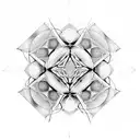 metatrons cube mandala tattoo design idea
