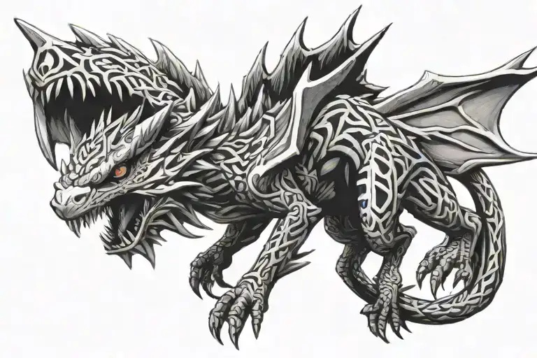 monster hunter tattoo design idea