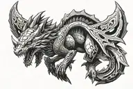monster hunter tattoo design idea