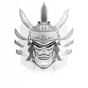 chief samurai mask  tattoo design idea