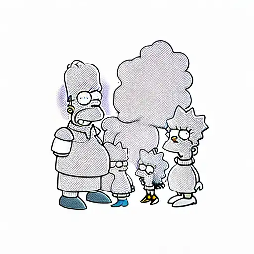 getto simpsons tattoo design idea