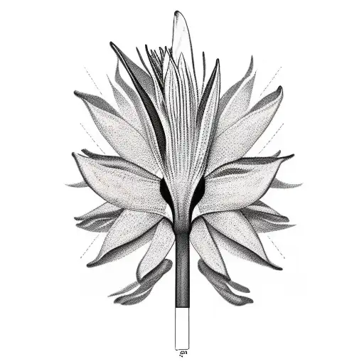 strelitzia tattoo design idea