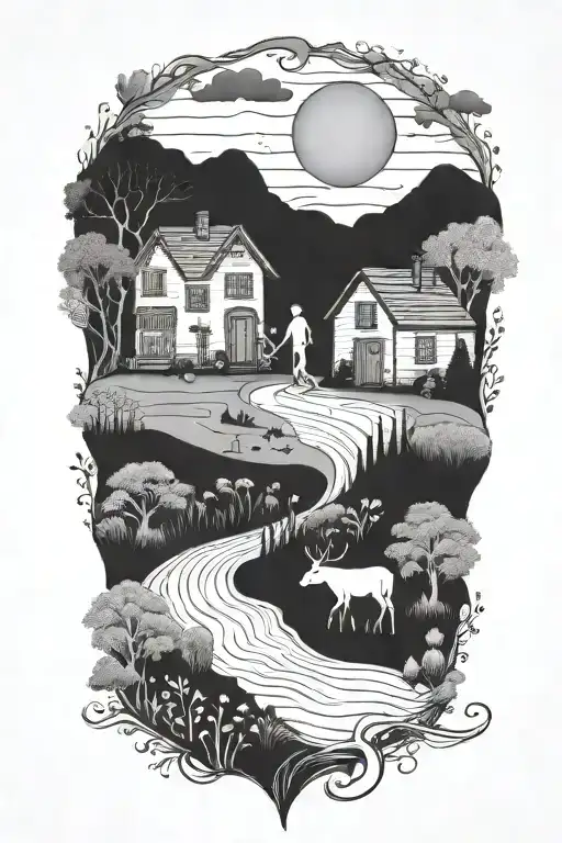 we are all just walking each other home  tattoo design idea