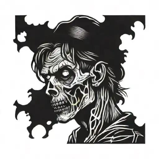 zombie tattoo design idea