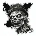 zombie tattoo design idea