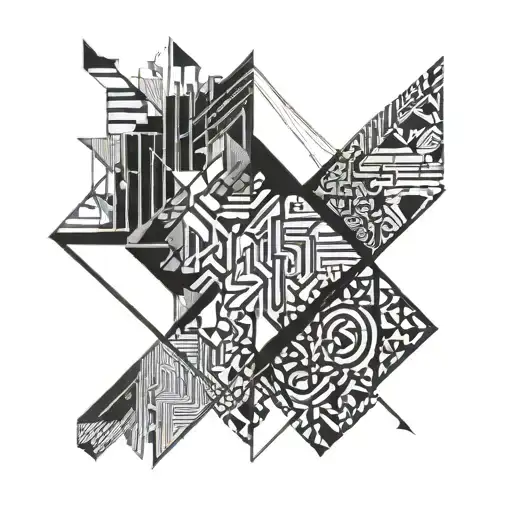 overcoming depression hard times tattoo design idea