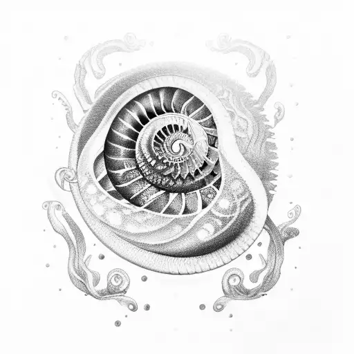 Nautilus  tattoo design idea