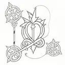 kingdom hearts tattoo design idea