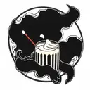 milk tattoo design idea