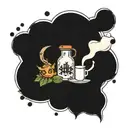 milk tattoo design idea